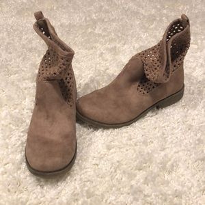 Tan booties